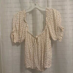 Billabong Floral Peasant Blouse